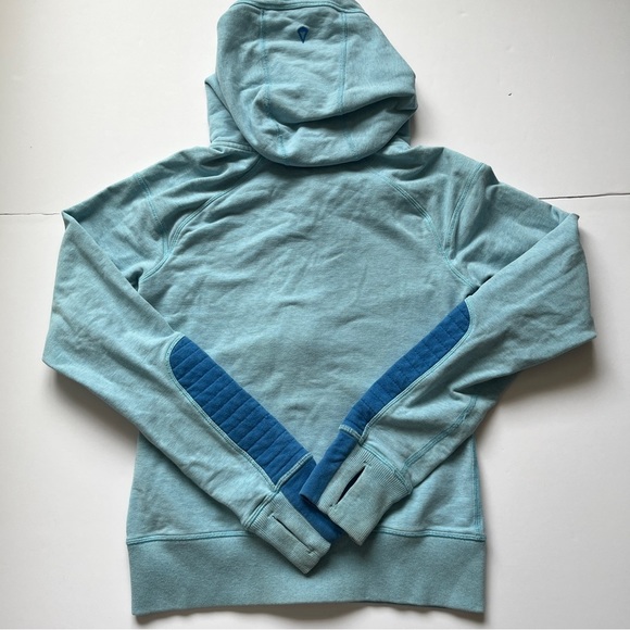 Ivivva Fleece Hoodie Good in the Hood Jacket Coat Full Zip Blue Teal Scuba Sz 10 - Picture 12 of 12